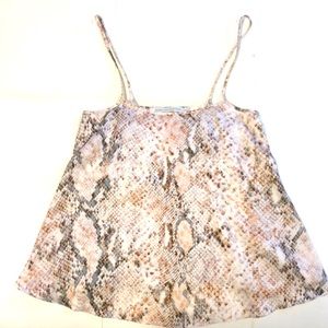 Mary Katrantzou Snakeskin print tank.